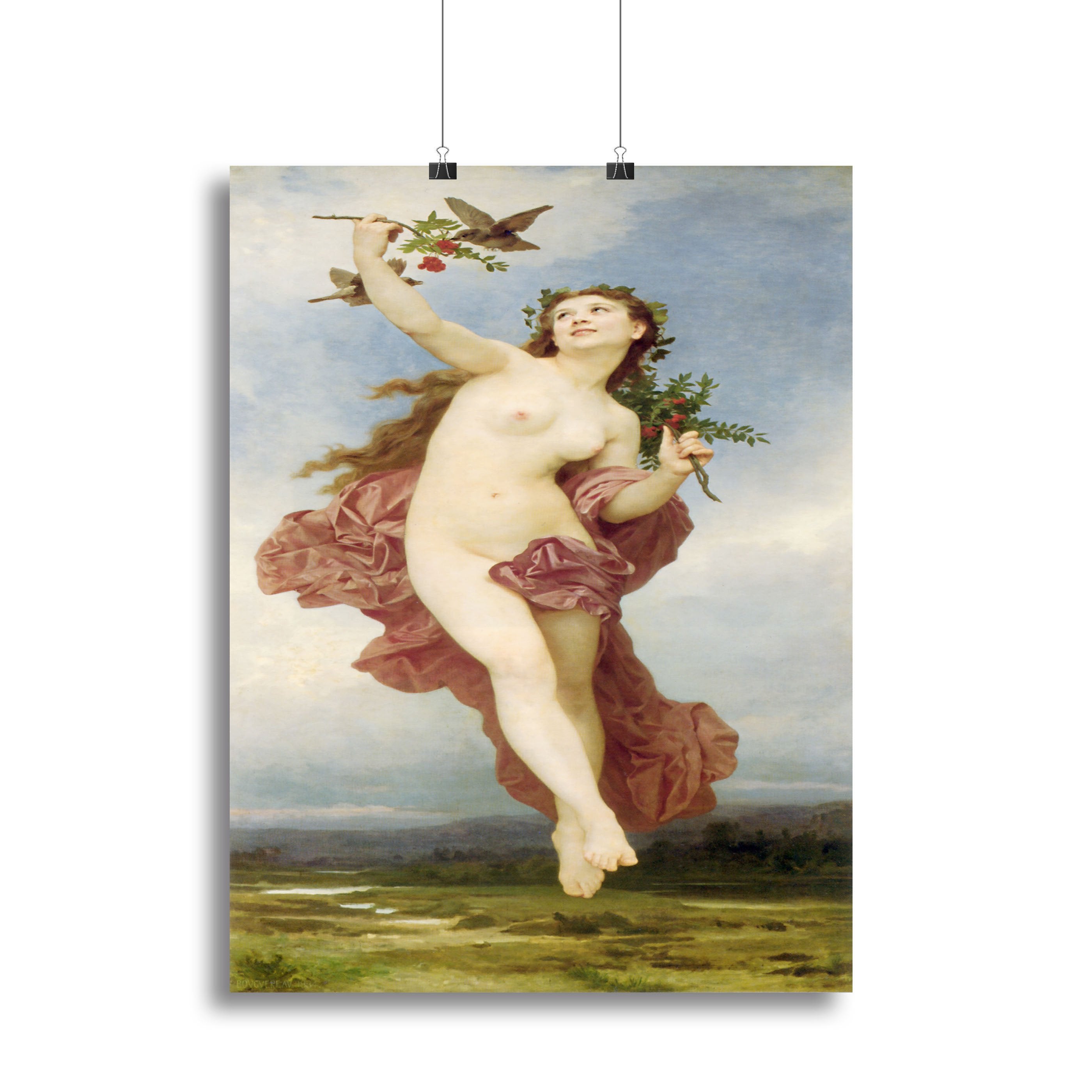 Day By Bouguereau Canvas Print or Poster