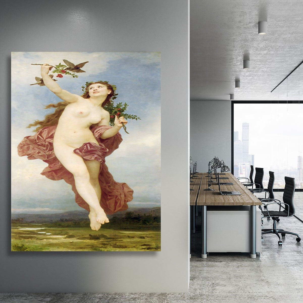 Day By Bouguereau Canvas Print or Poster