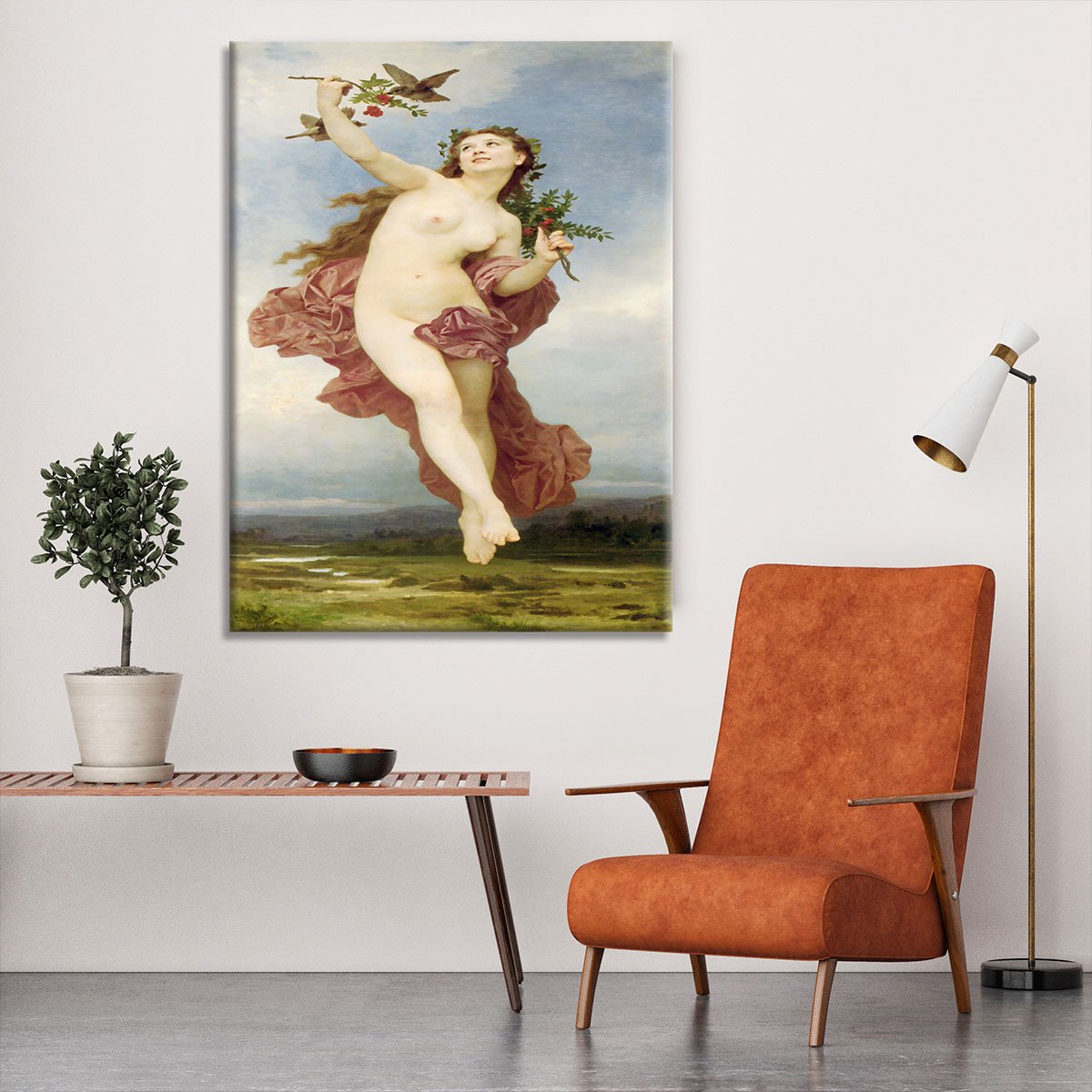 Day By Bouguereau Canvas Print or Poster