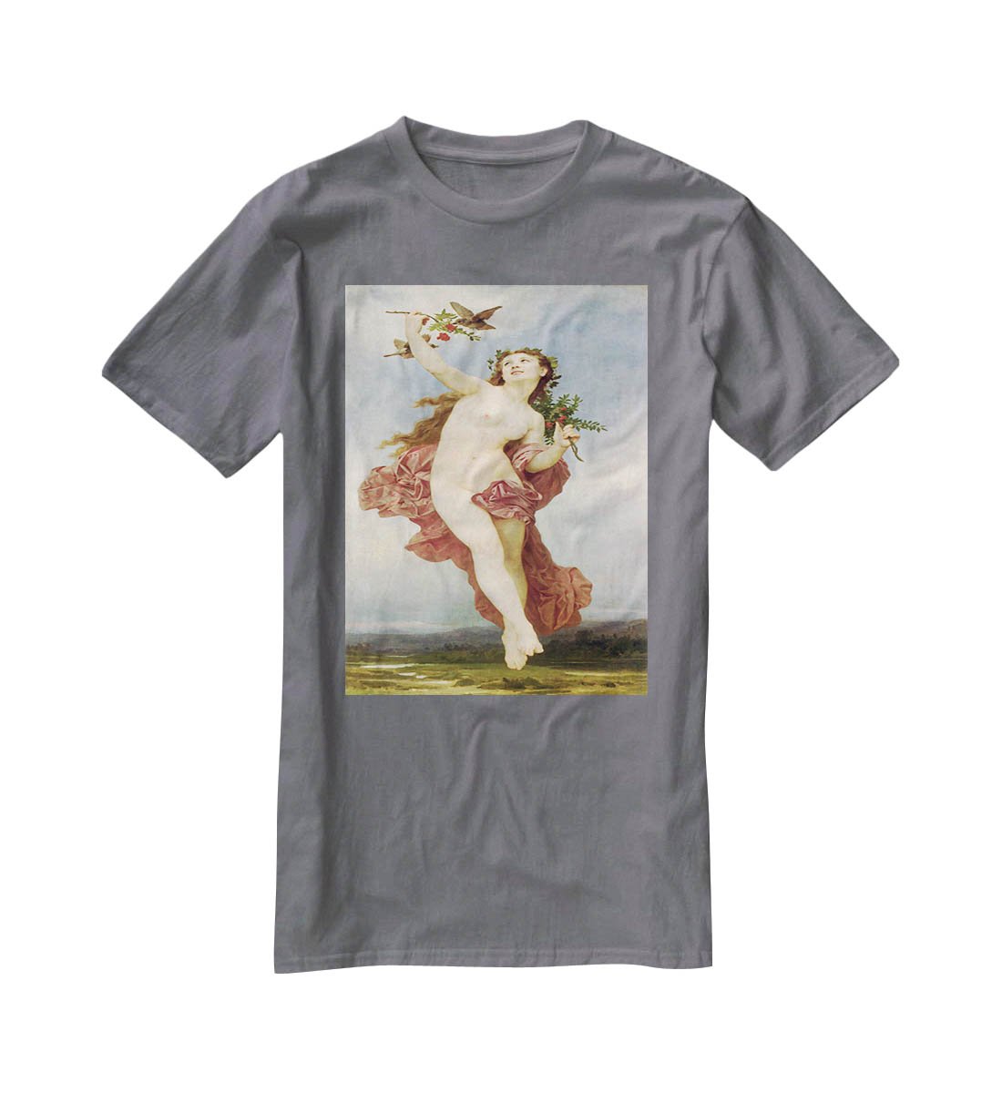 Day By Bouguereau T-Shirt - Canvas Art Rocks - 3