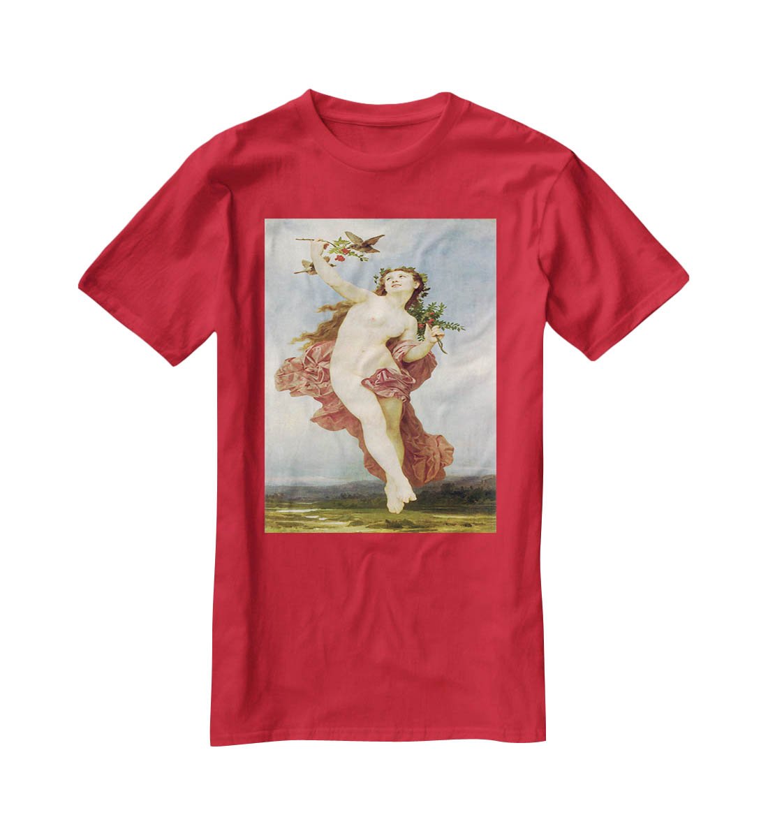 Day By Bouguereau T-Shirt - Canvas Art Rocks - 4