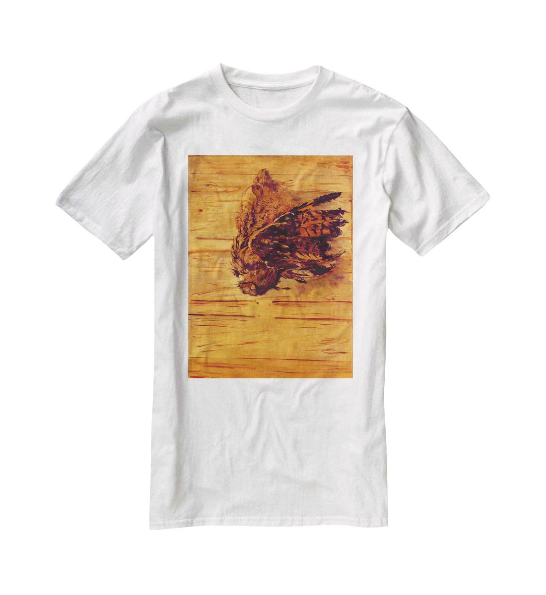 Dead Uhu by Manet T-Shirt - Canvas Art Rocks - 5