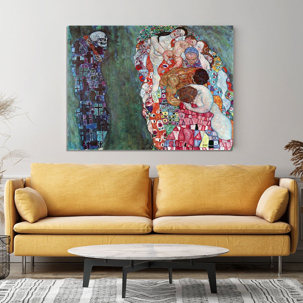 Death and Life by Klimt Canvas Print or Poster