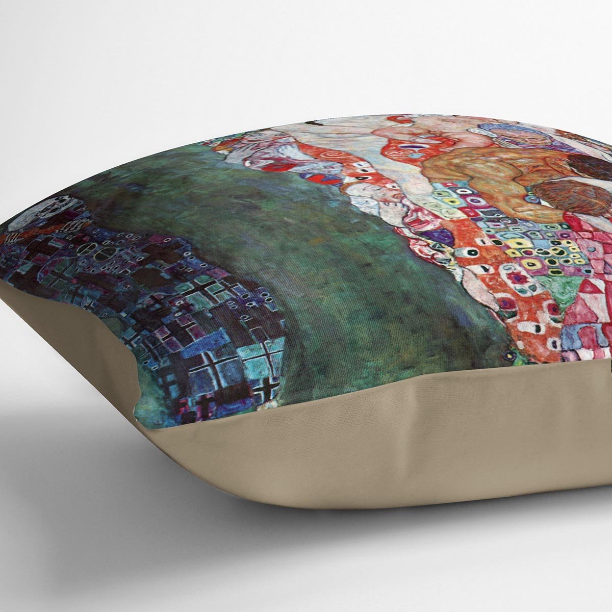 Death and Life by Klimt Throw Pillow