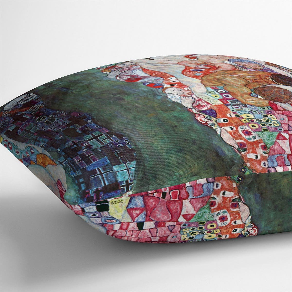 Death and Life by Klimt Throw Pillow