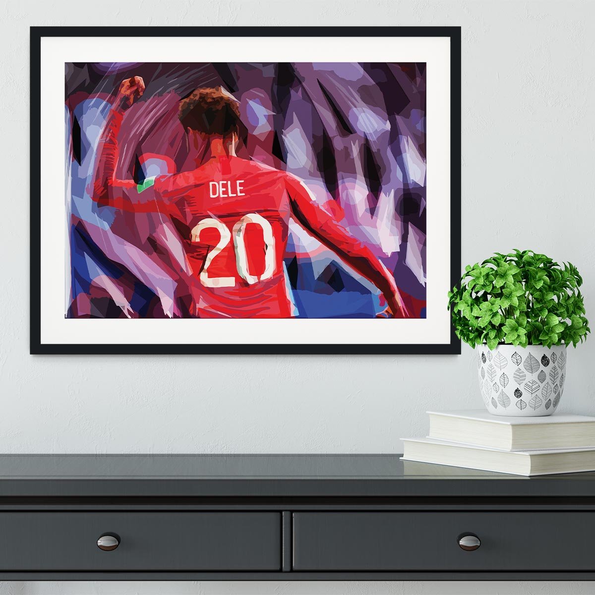 Dele Alli England Celebration Framed Print - Canvas Art Rocks - 1