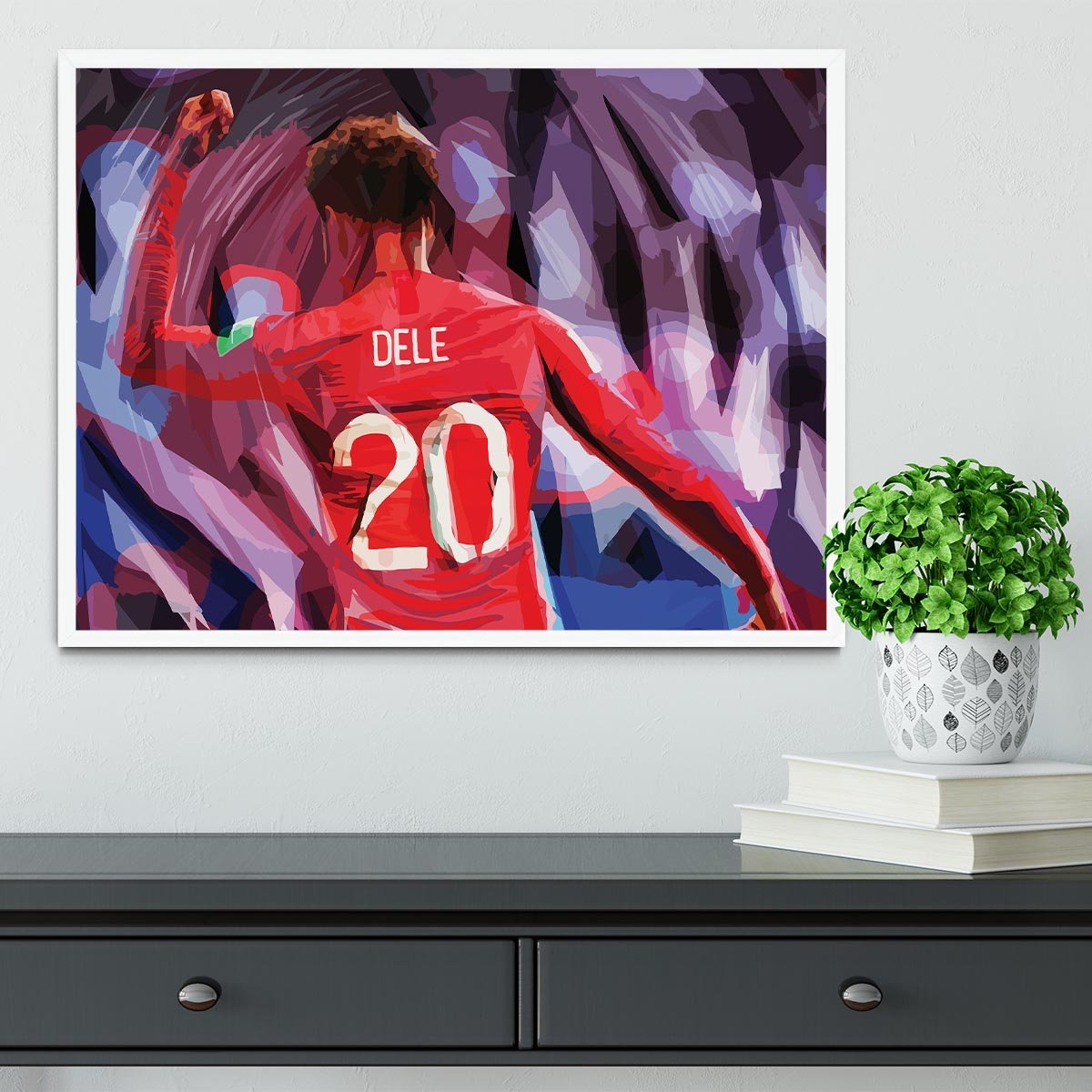 Dele Alli England Celebration Framed Print - Canvas Art Rocks -6