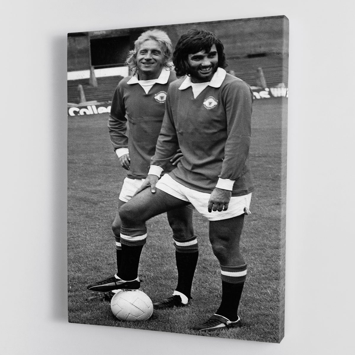 Denis Law and George Best in 1972 Canvas Print or Poster