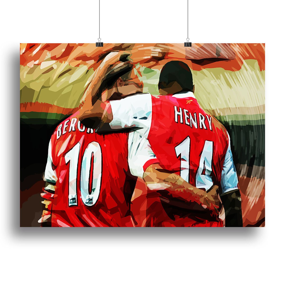 Dennis Bergkamp and Thierry Henry Canvas Print or Poster