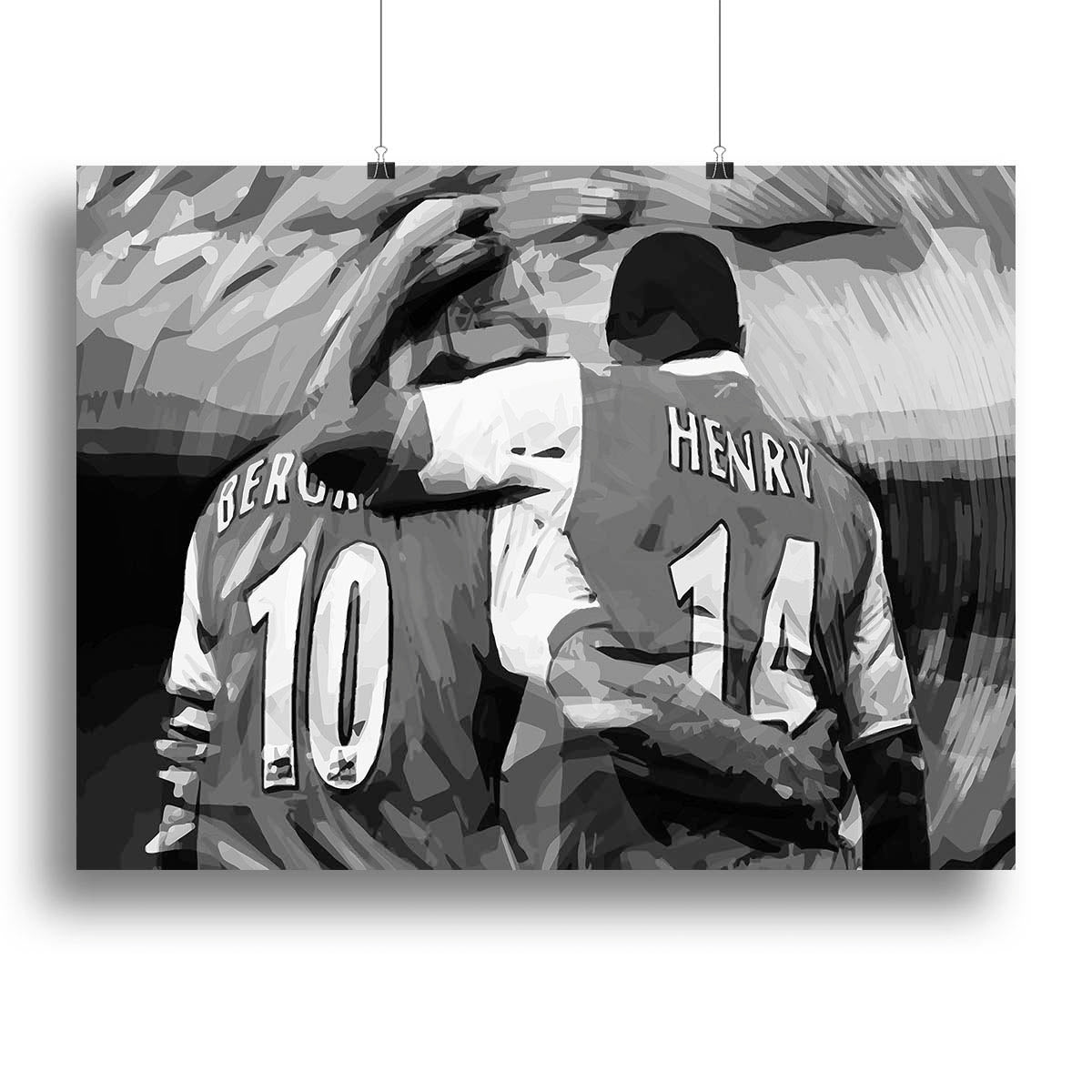 Dennis Bergkamp and Thierry Henry Canvas Print or Poster