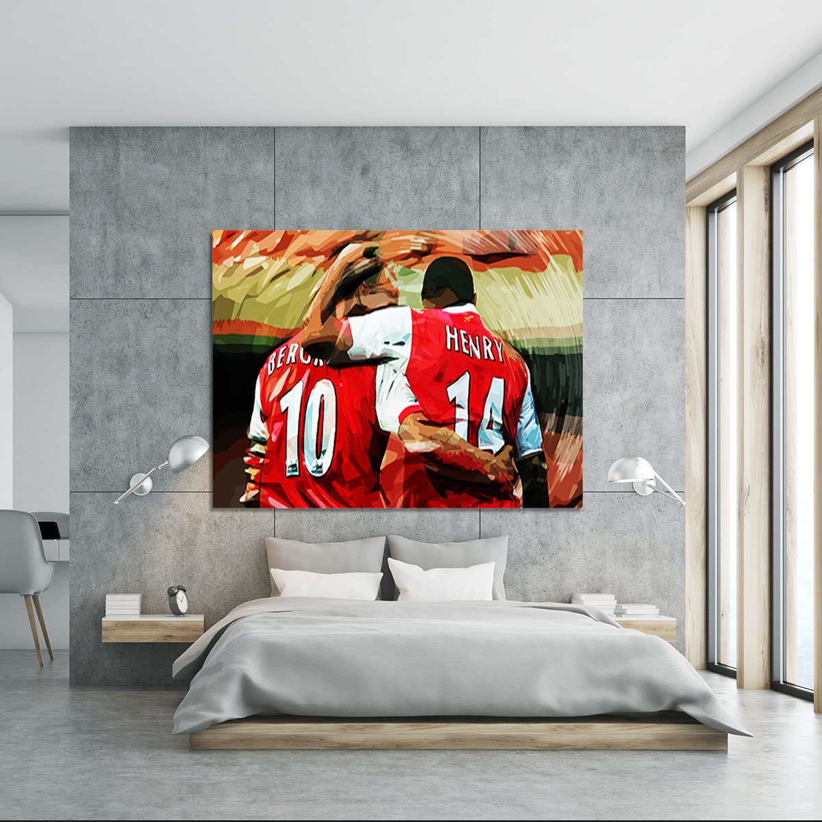 Dennis Bergkamp and Thierry Henry Canvas Print or Poster