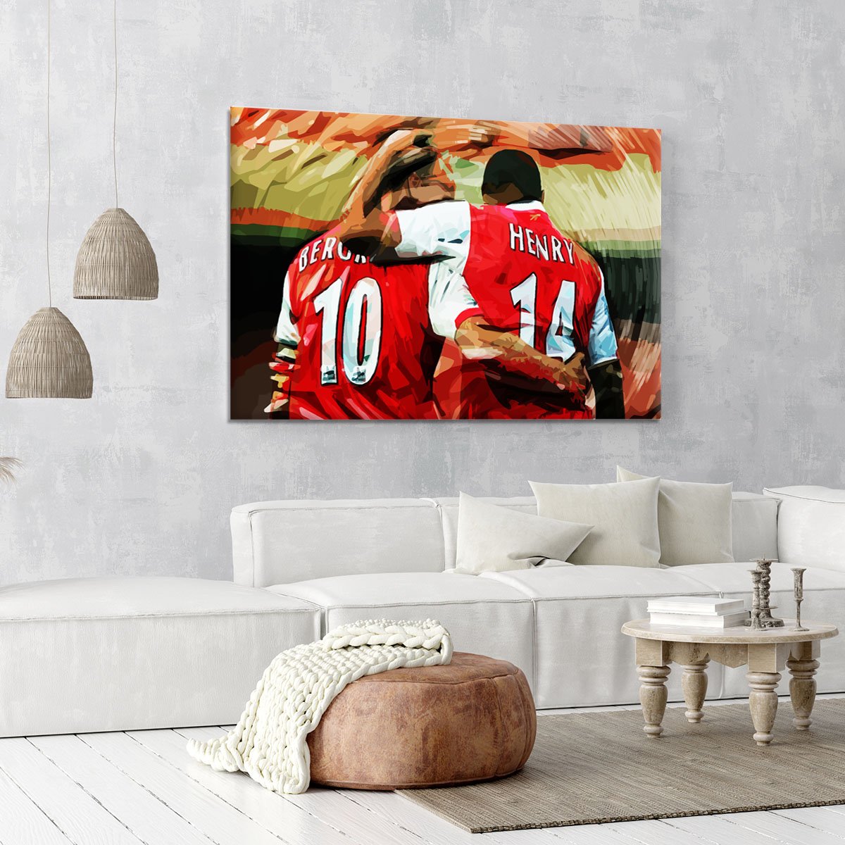 Dennis Bergkamp and Thierry Henry Canvas Print or Poster