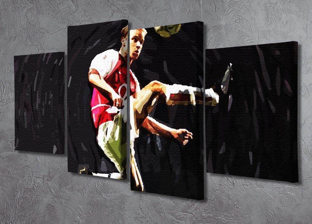 Dennis Bergkamp 4 Split Panel Canvas - Canvas Art Rocks - 2
