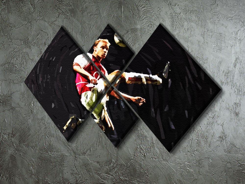 Dennis Bergkamp 4 Square Multi Panel Canvas - Canvas Art Rocks - 2