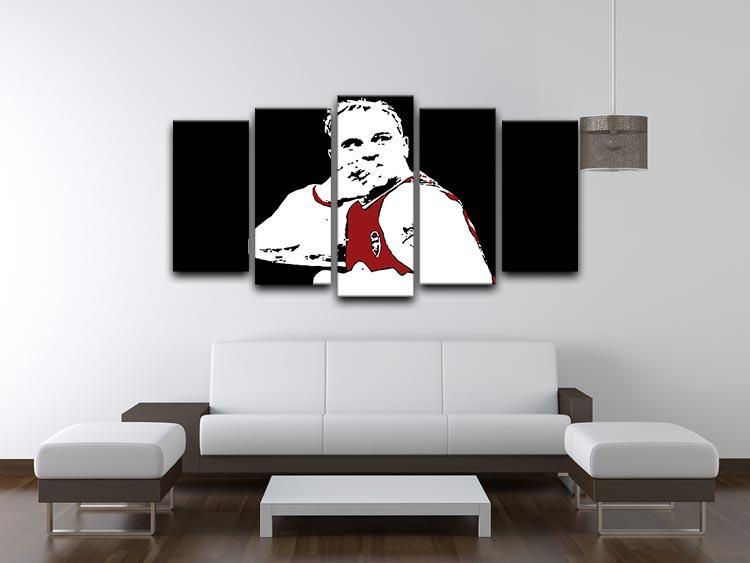 Dennis Bergkamp Close Up 5 Split Panel Canvas - Canvas Art Rocks - 3