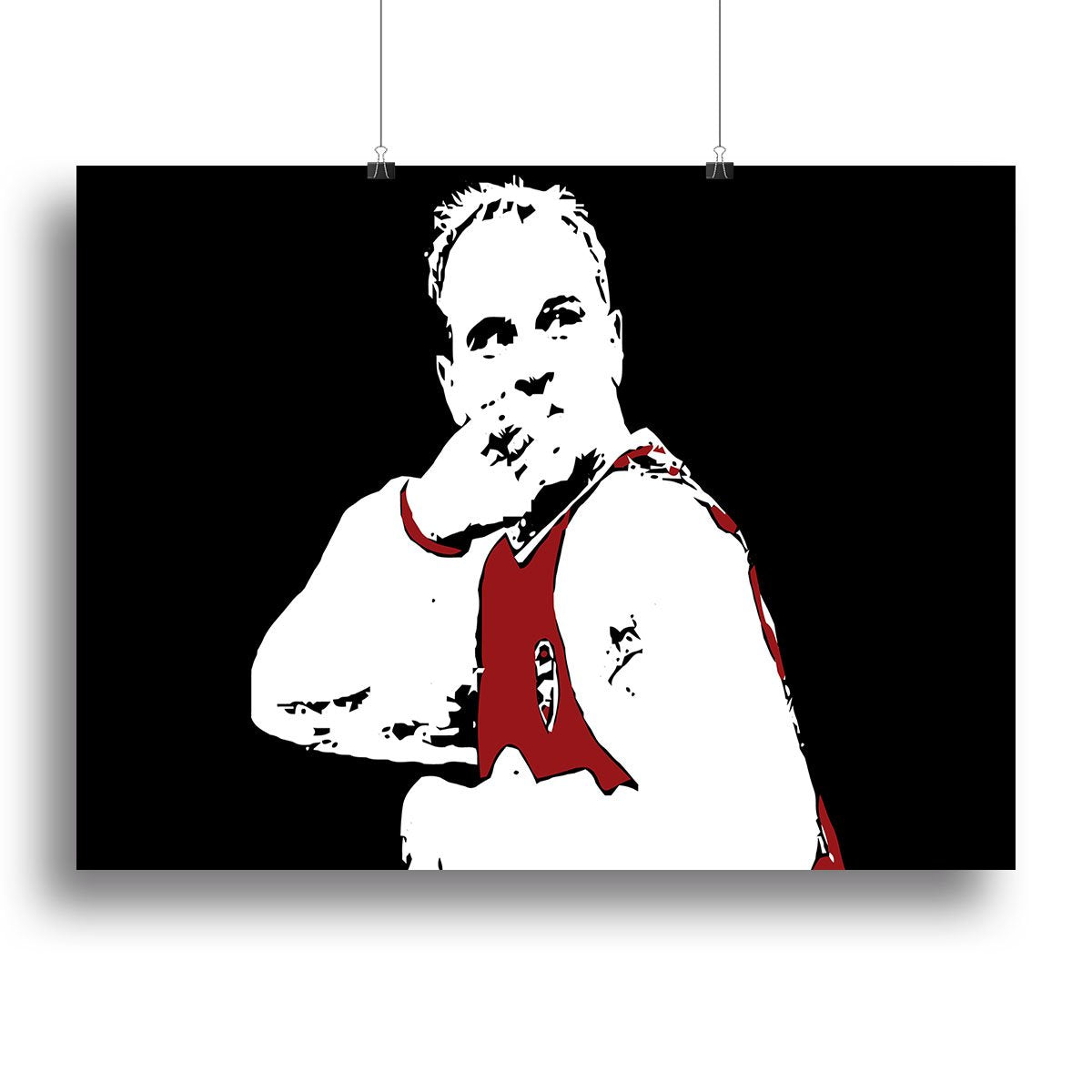 Dennis Bergkamp Close Up Canvas Print or Poster