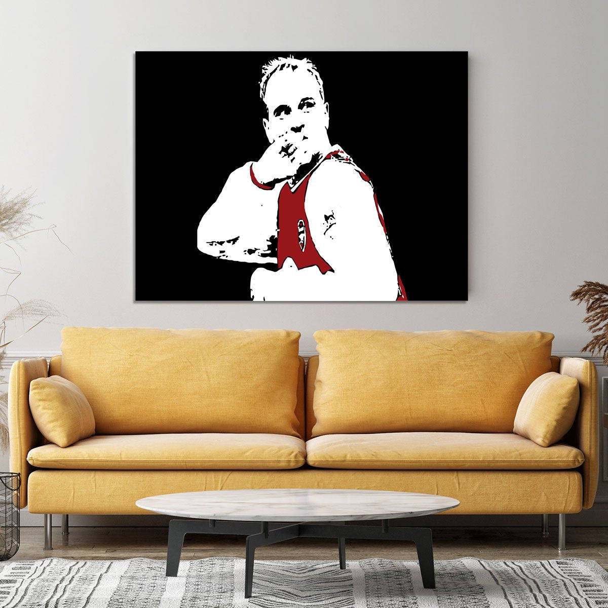 Dennis Bergkamp Close Up Canvas Print or Poster