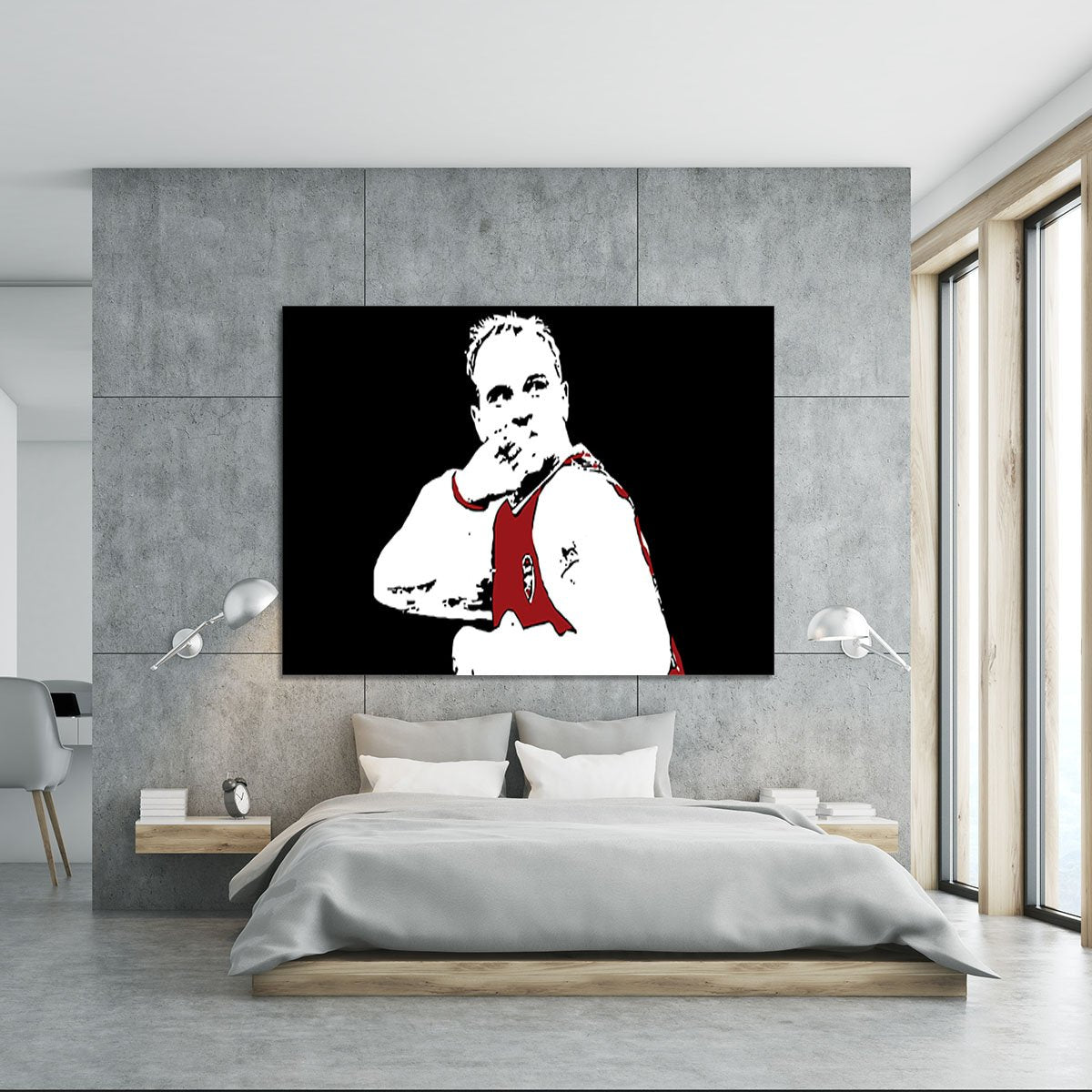 Dennis Bergkamp Close Up Canvas Print or Poster