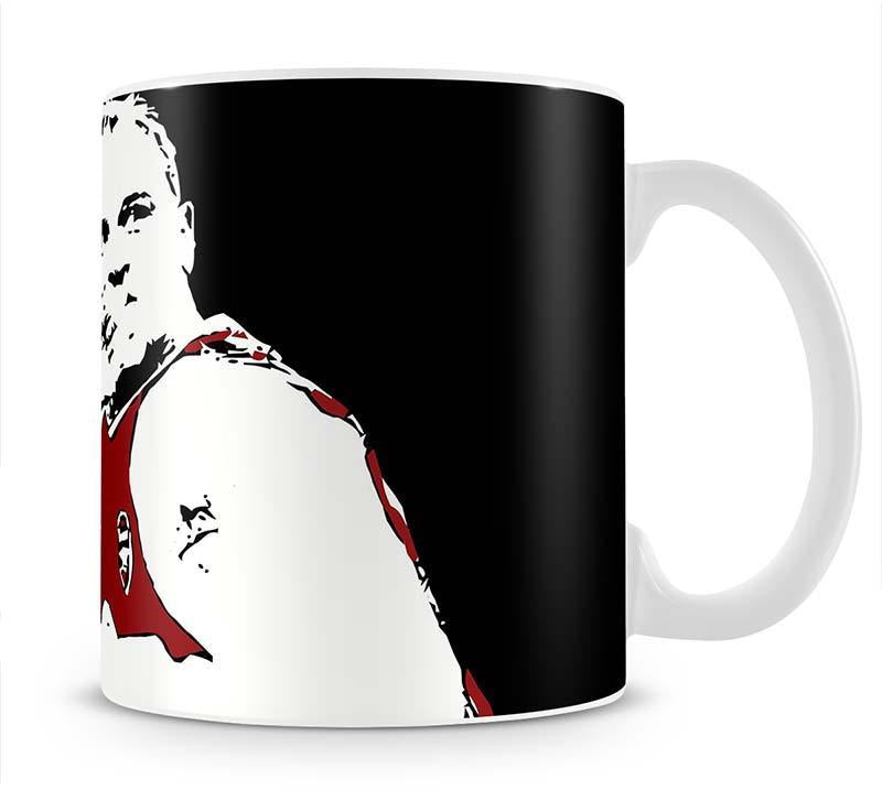 Dennis Bergkamp Close Up Mug - Canvas Art Rocks - 1