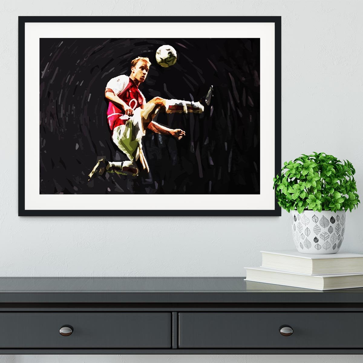 Dennis Bergkamp Framed Print - Canvas Art Rocks - 1