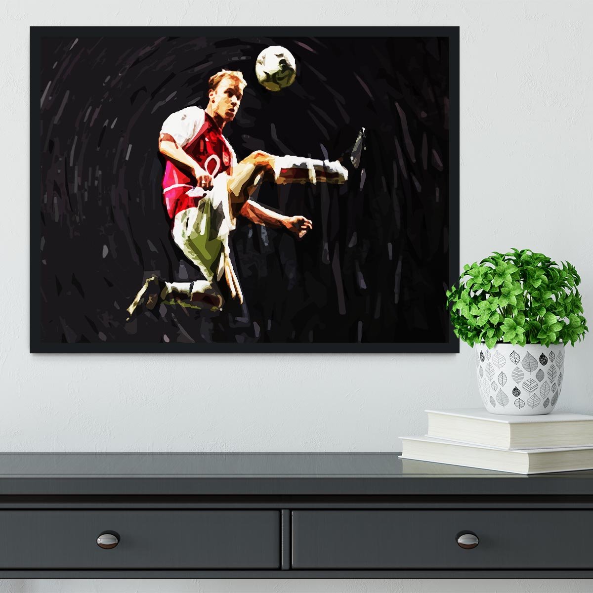 Dennis Bergkamp Framed Print - Canvas Art Rocks - 2