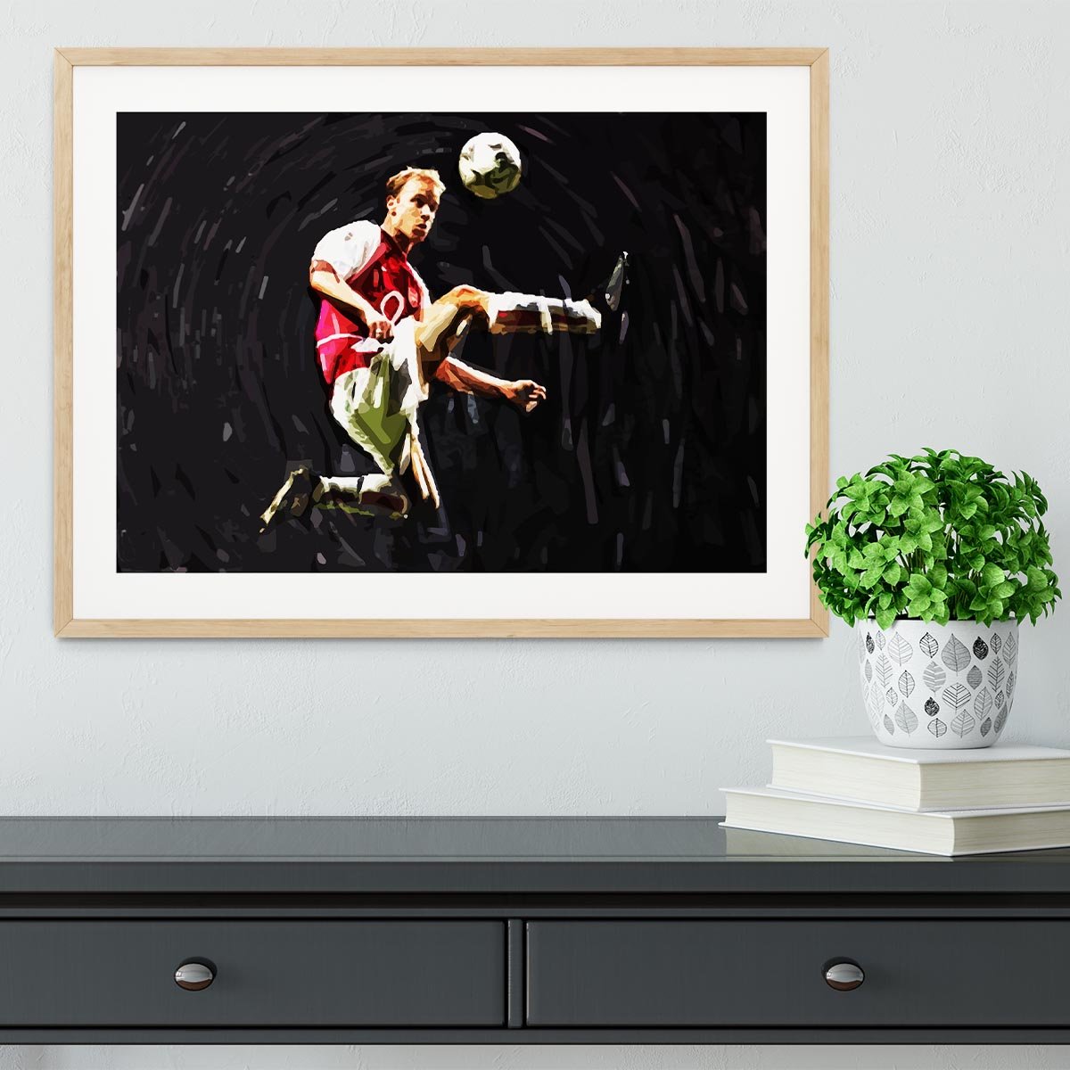 Dennis Bergkamp Framed Print - Canvas Art Rocks - 3