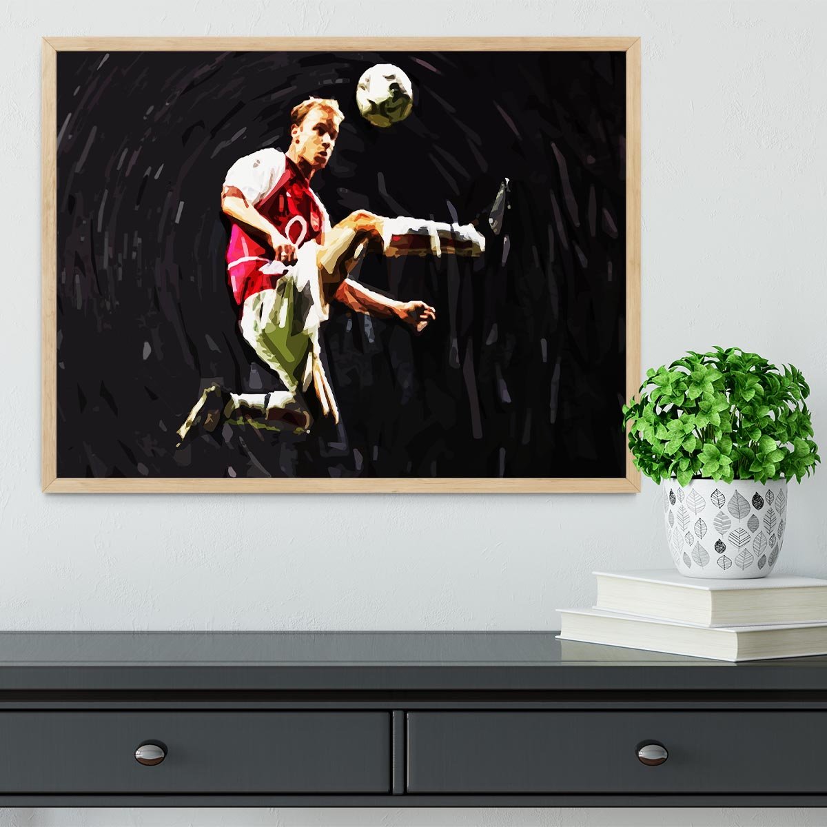 Dennis Bergkamp Framed Print - Canvas Art Rocks - 4