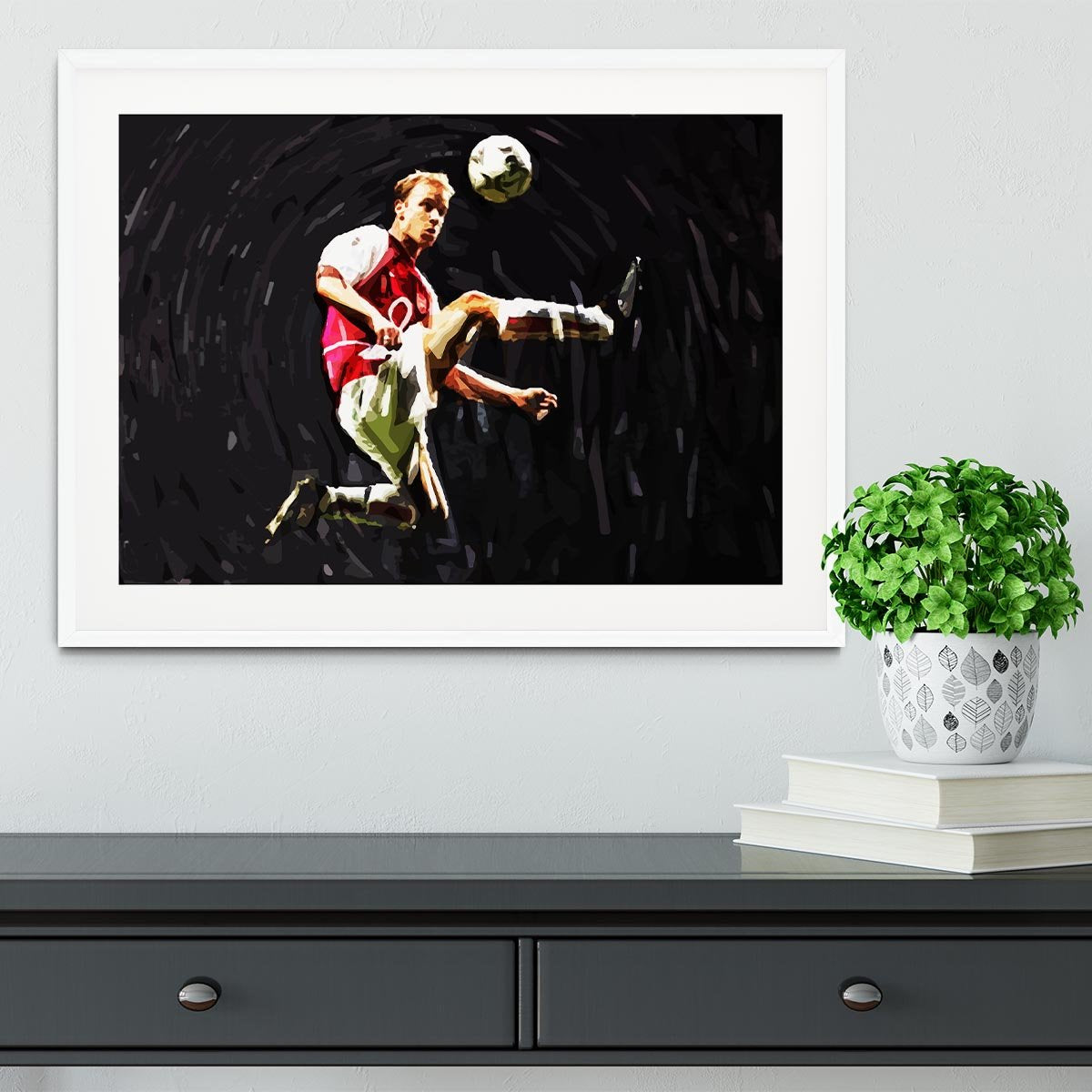 Dennis Bergkamp Framed Print - Canvas Art Rocks - 5