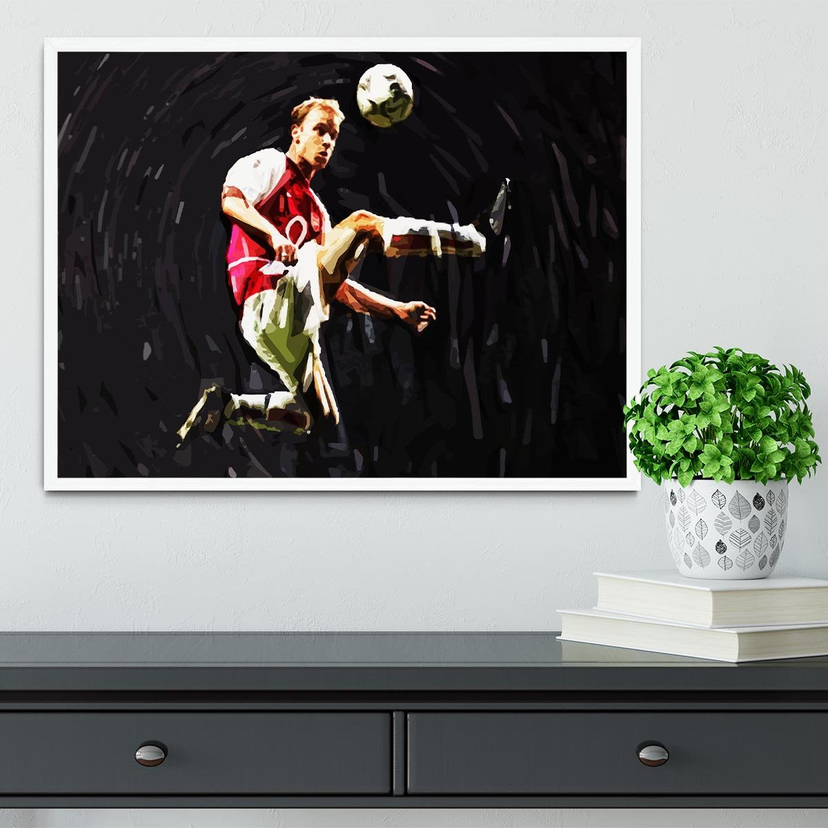 Dennis Bergkamp Framed Print - Canvas Art Rocks -6