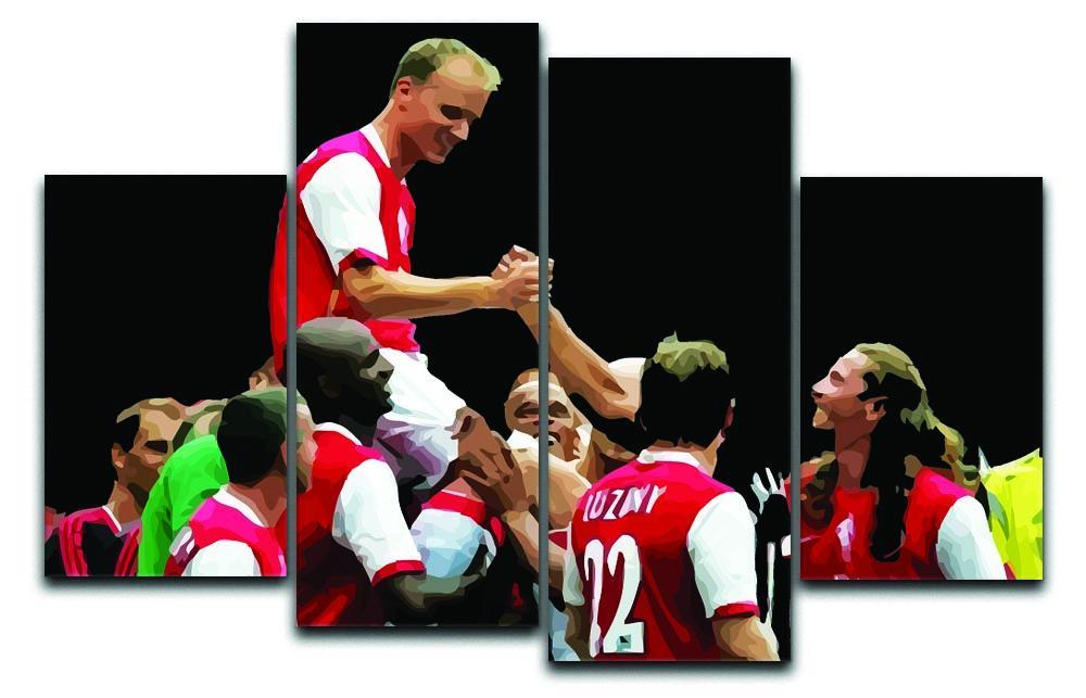 Dennis Bergkamp Testimonial 4 Split Panel Canvas  - Canvas Art Rocks - 1