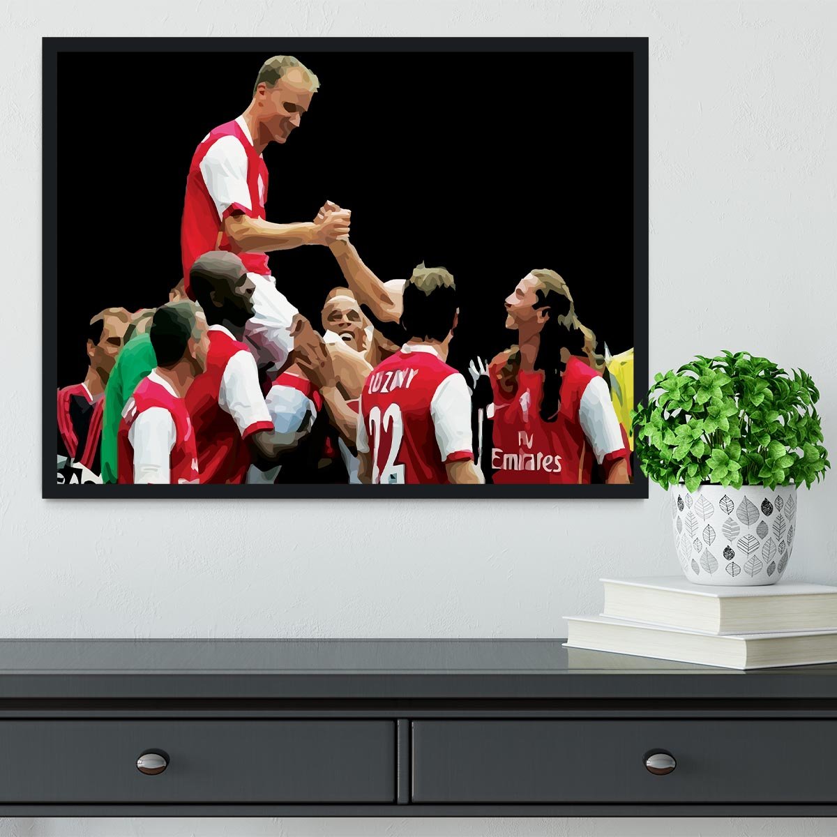 Dennis Bergkamp Testimonial Framed Print - Canvas Art Rocks - 2