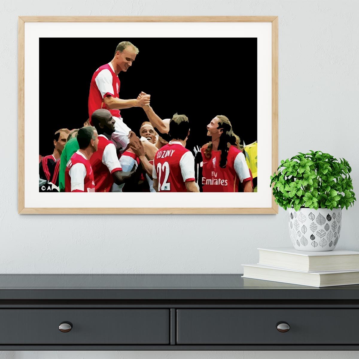 Dennis Bergkamp Testimonial Framed Print - Canvas Art Rocks - 3