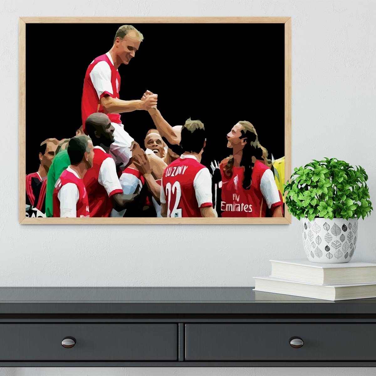 Dennis Bergkamp Testimonial Framed Print - Canvas Art Rocks - 4
