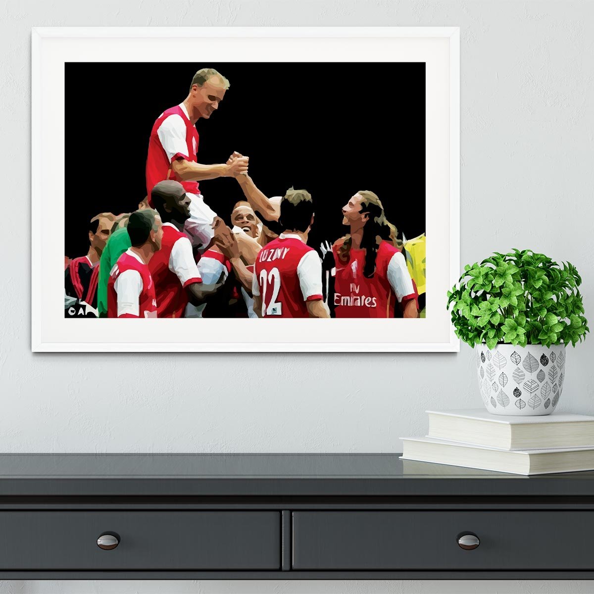Dennis Bergkamp Testimonial Framed Print - Canvas Art Rocks - 5