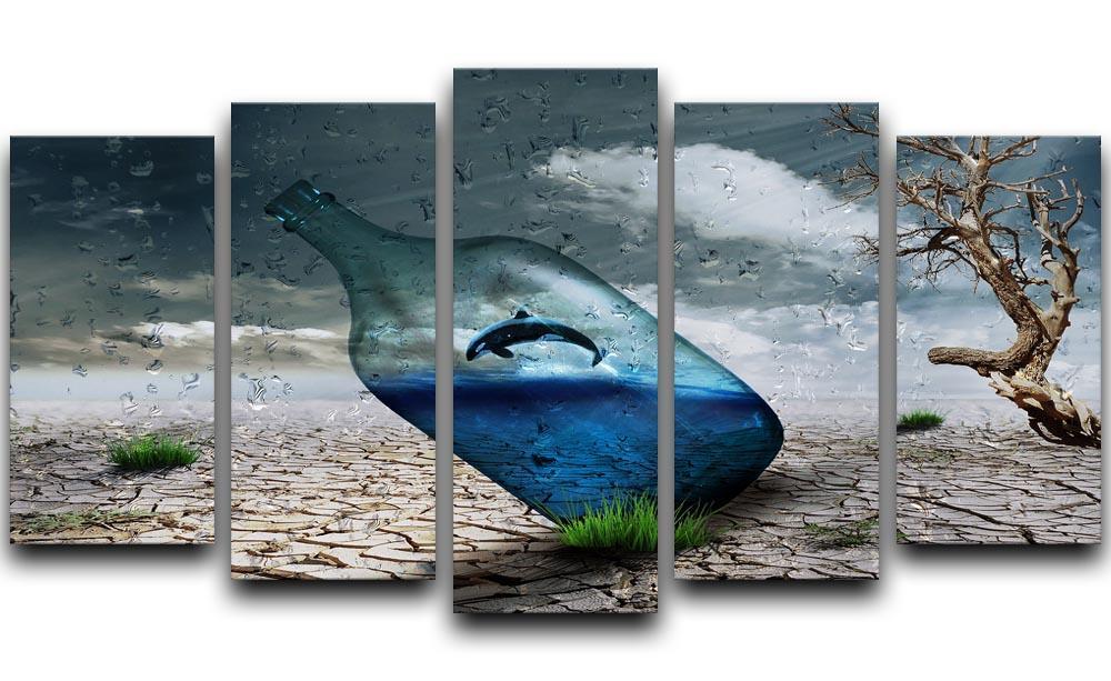 Desert In A Bottle 5 Split Panel Canvas  - Canvas Art Rocks - 1