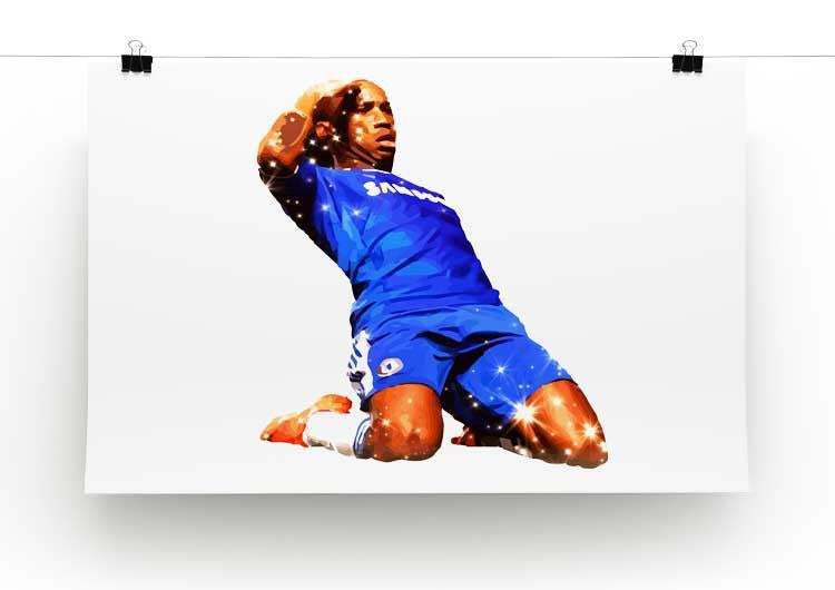 Didier Drogba Goalscorer Print - Canvas Art Rocks - 2