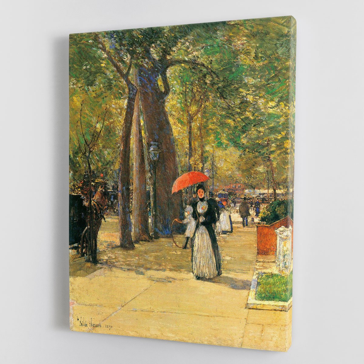 Die Fifth Avenue beim Washington Square by Hassam Canvas Print or Poster