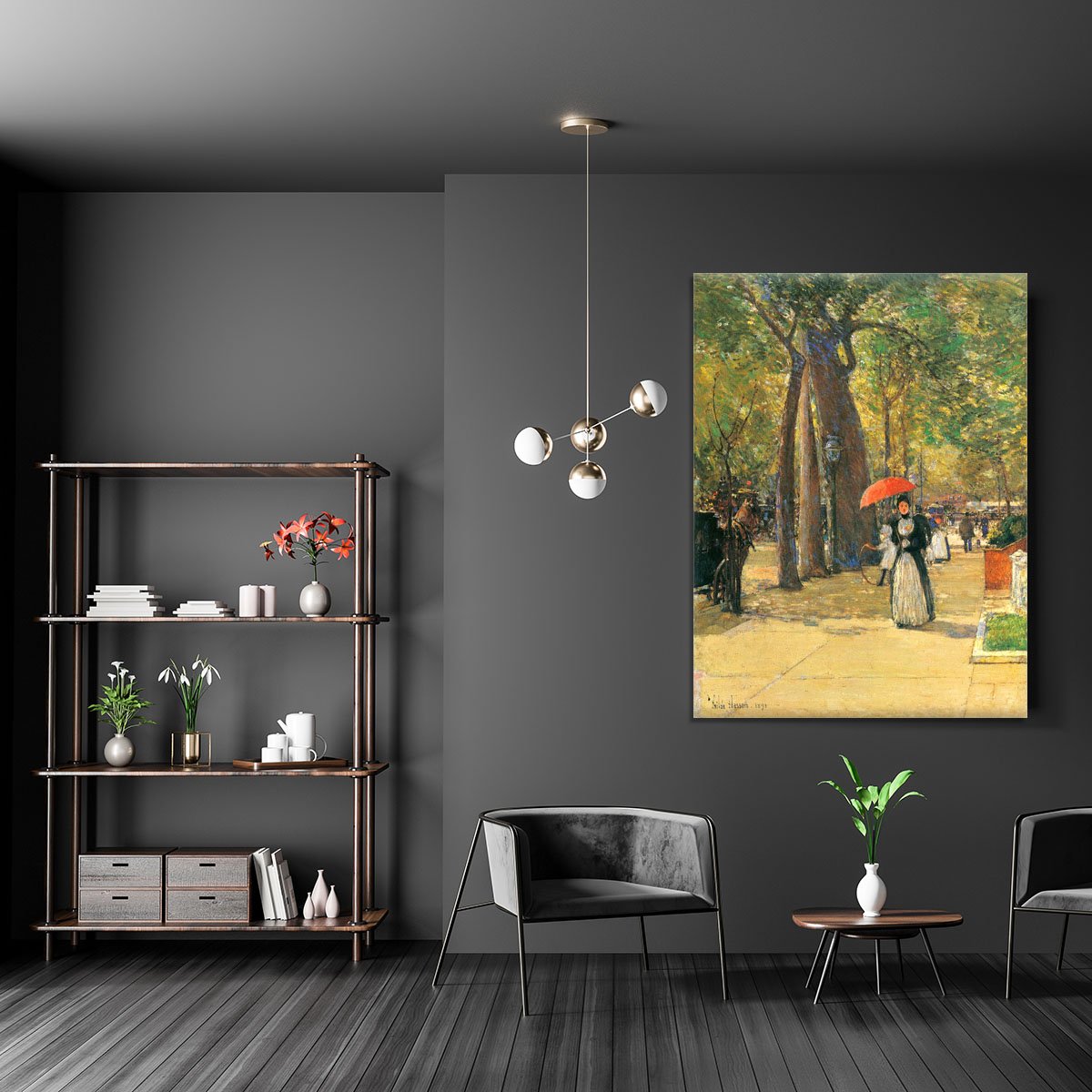 Die Fifth Avenue beim Washington Square by Hassam Canvas Print or Poster