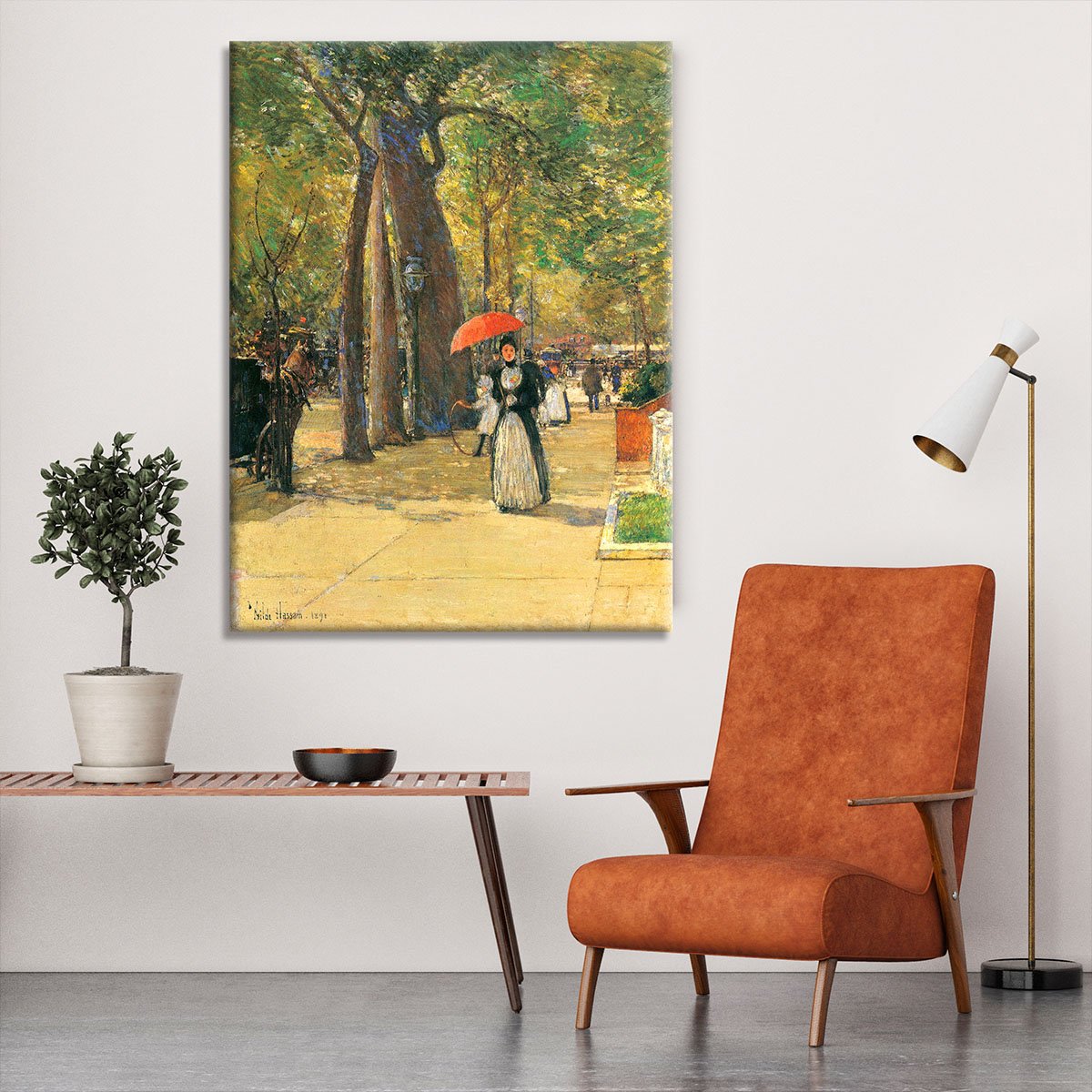 Die Fifth Avenue beim Washington Square by Hassam Canvas Print or Poster