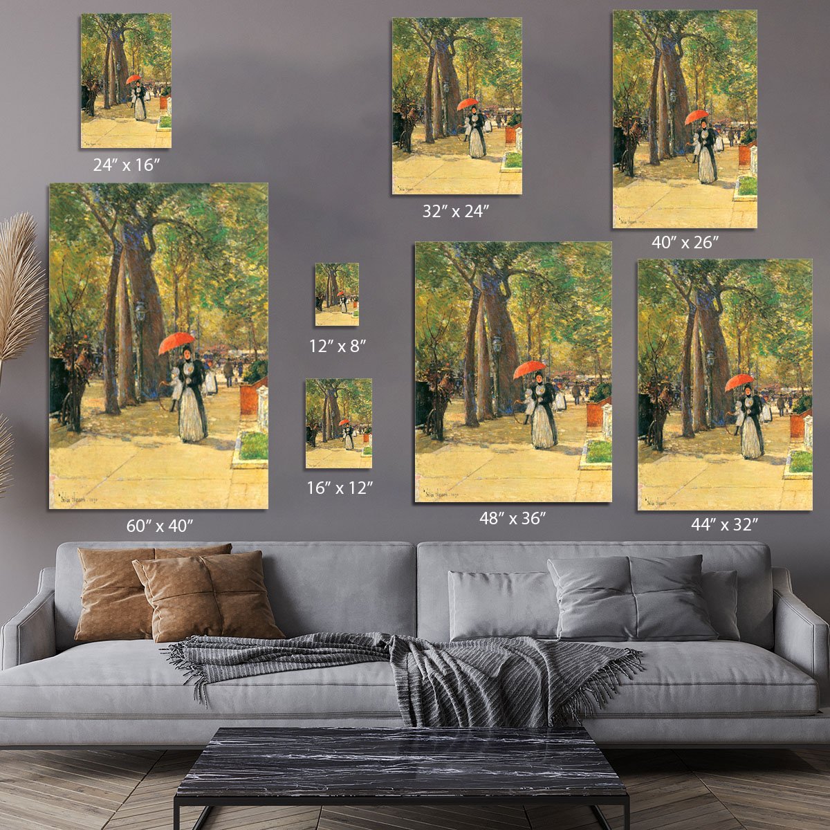 Die Fifth Avenue beim Washington Square by Hassam Canvas Print or Poster