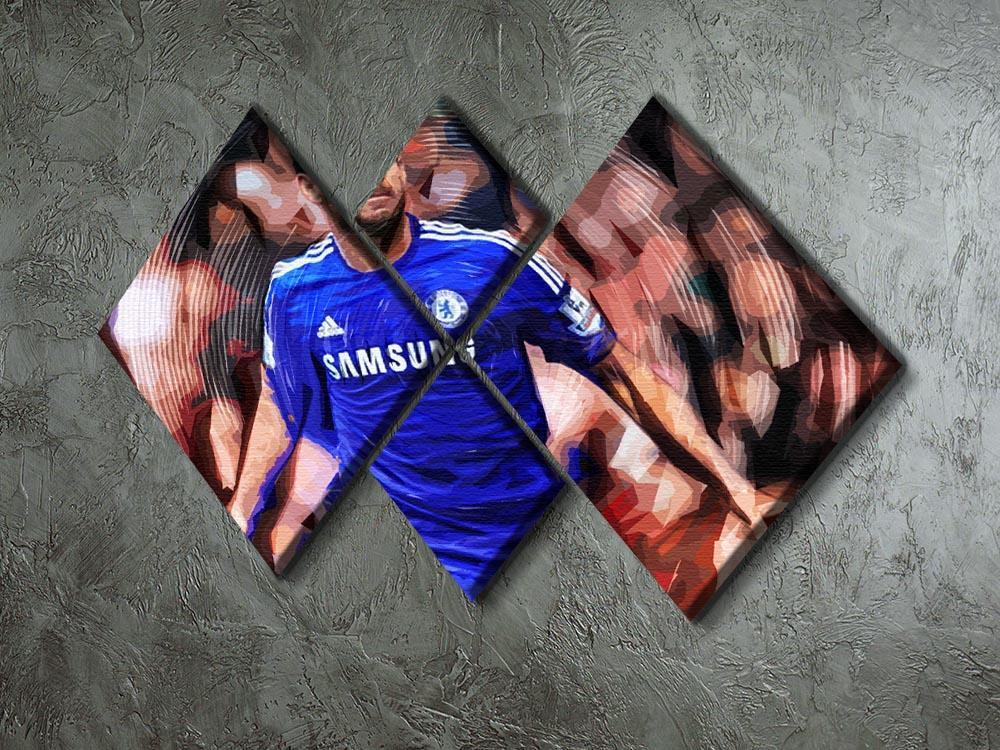 Diego Costa Chelsea 4 Square Multi Panel Canvas - Canvas Art Rocks - 2