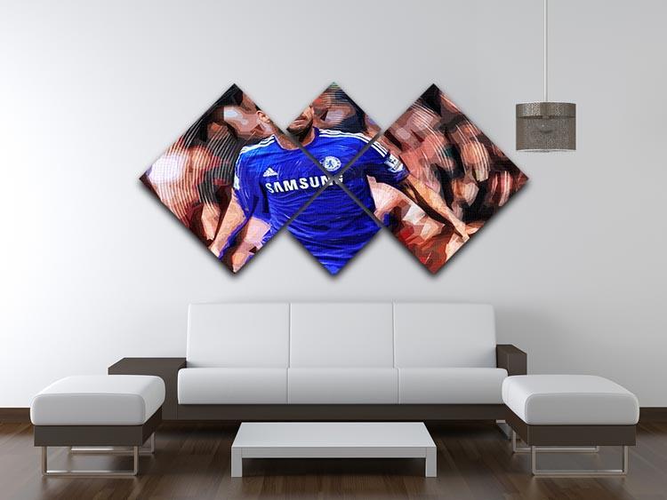 Diego Costa Chelsea 4 Square Multi Panel Canvas - Canvas Art Rocks - 3