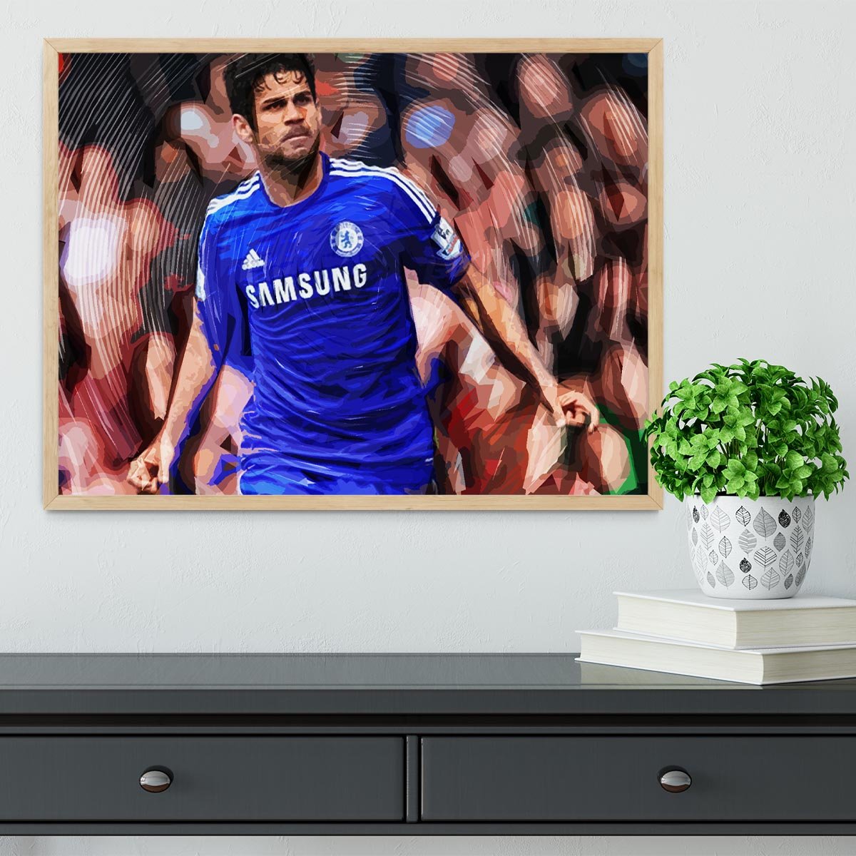 Diego Costa Chelsea Framed Print - Canvas Art Rocks - 4
