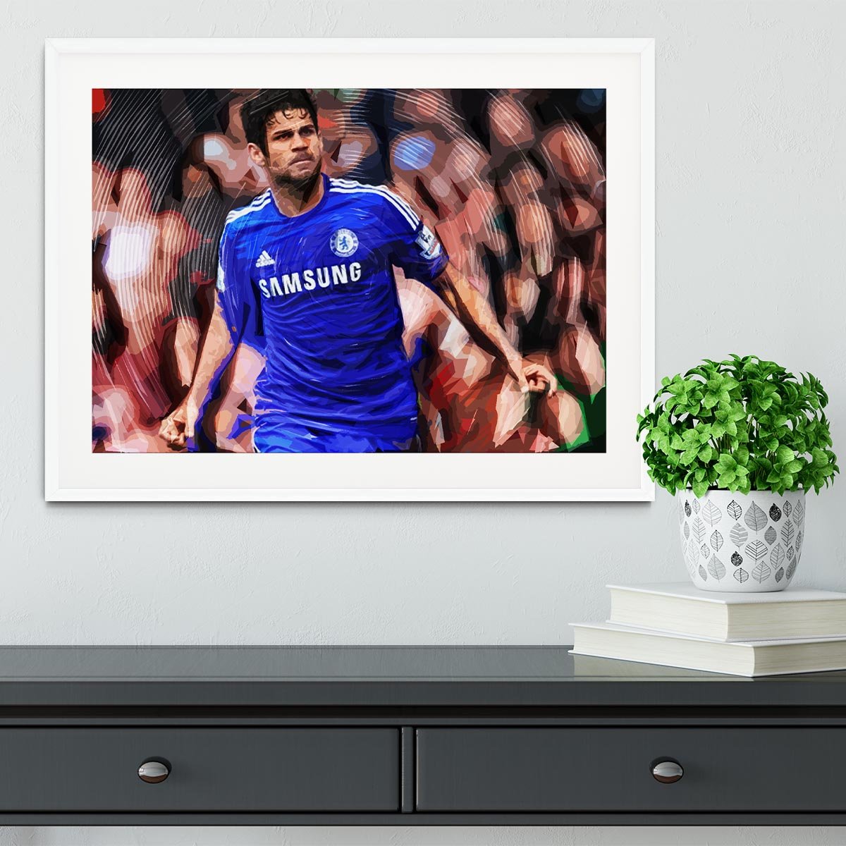 Diego Costa Chelsea Framed Print - Canvas Art Rocks - 5