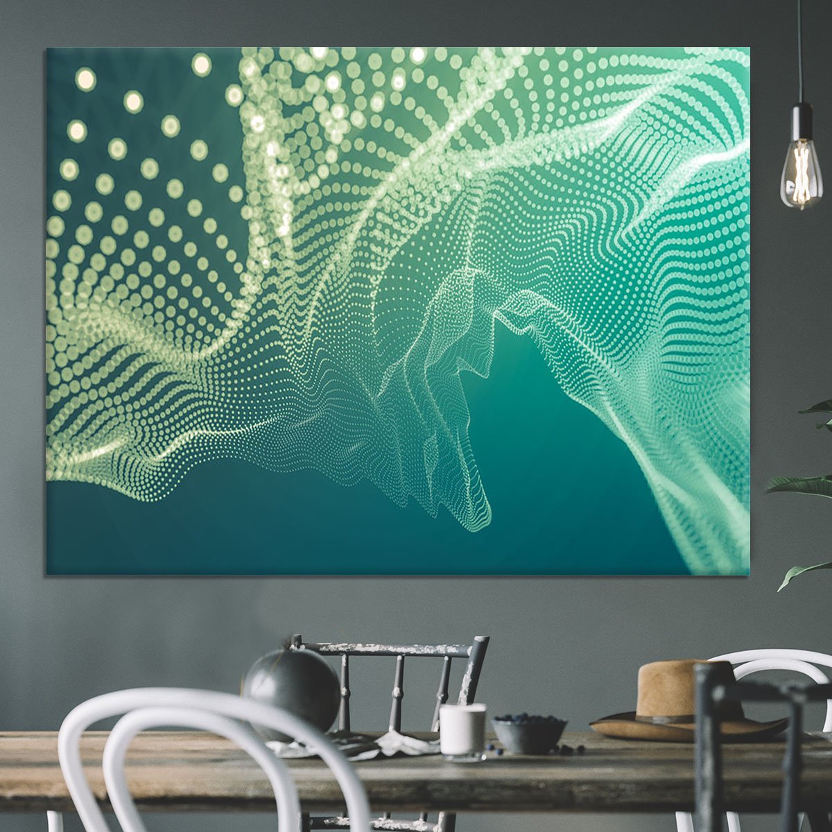 Dimensional Dots Canvas Print or Poster