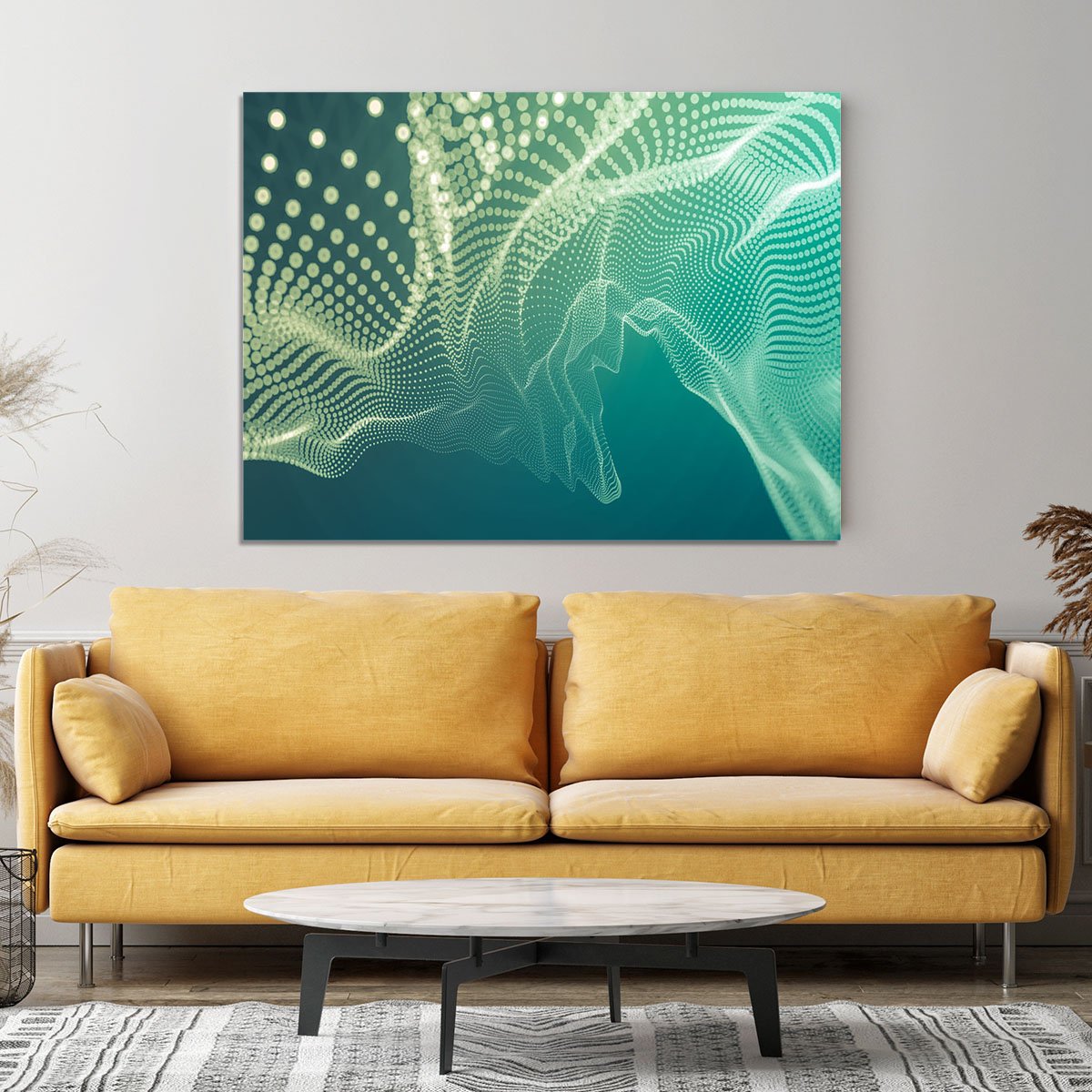 Dimensional Dots Canvas Print or Poster