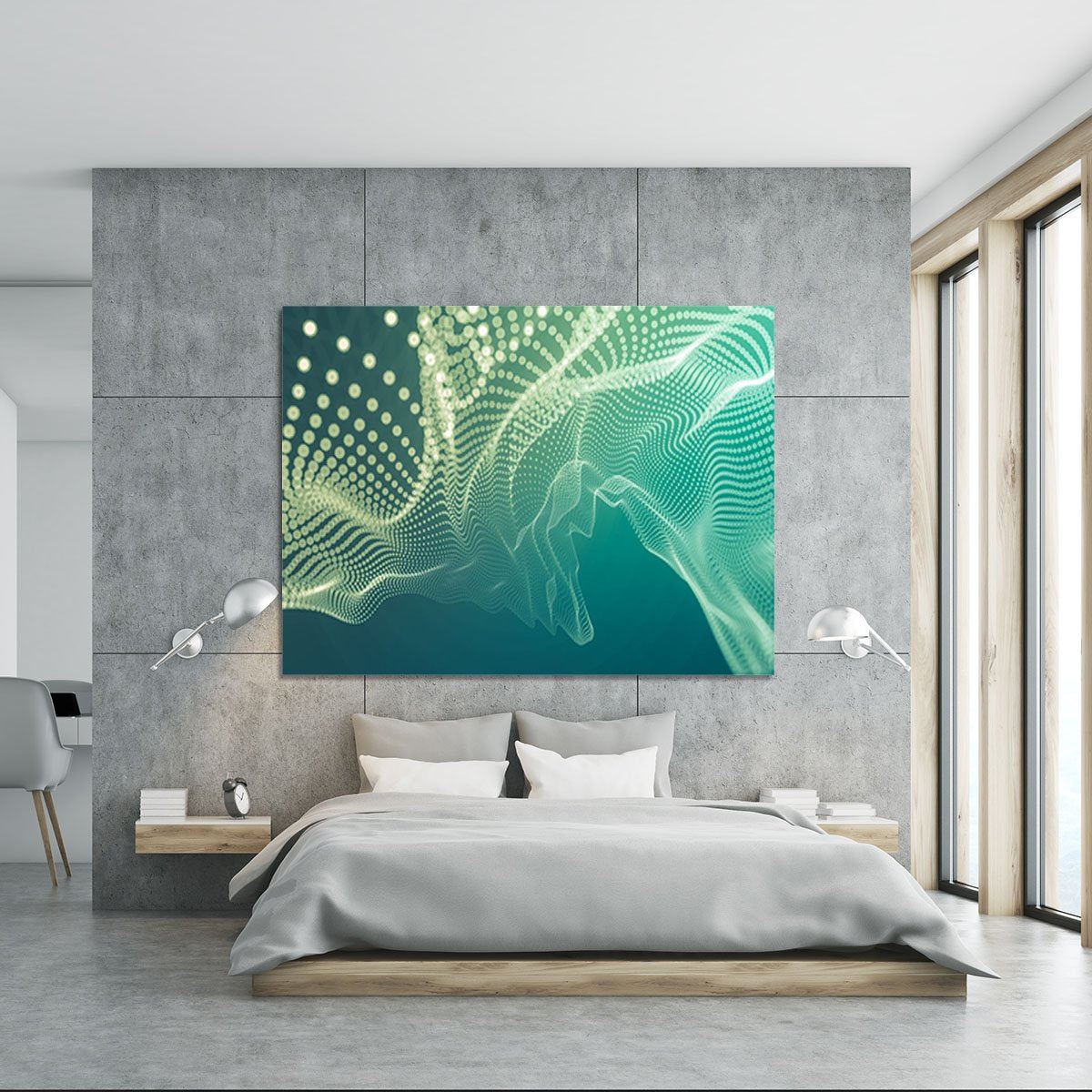 Dimensional Dots Canvas Print or Poster