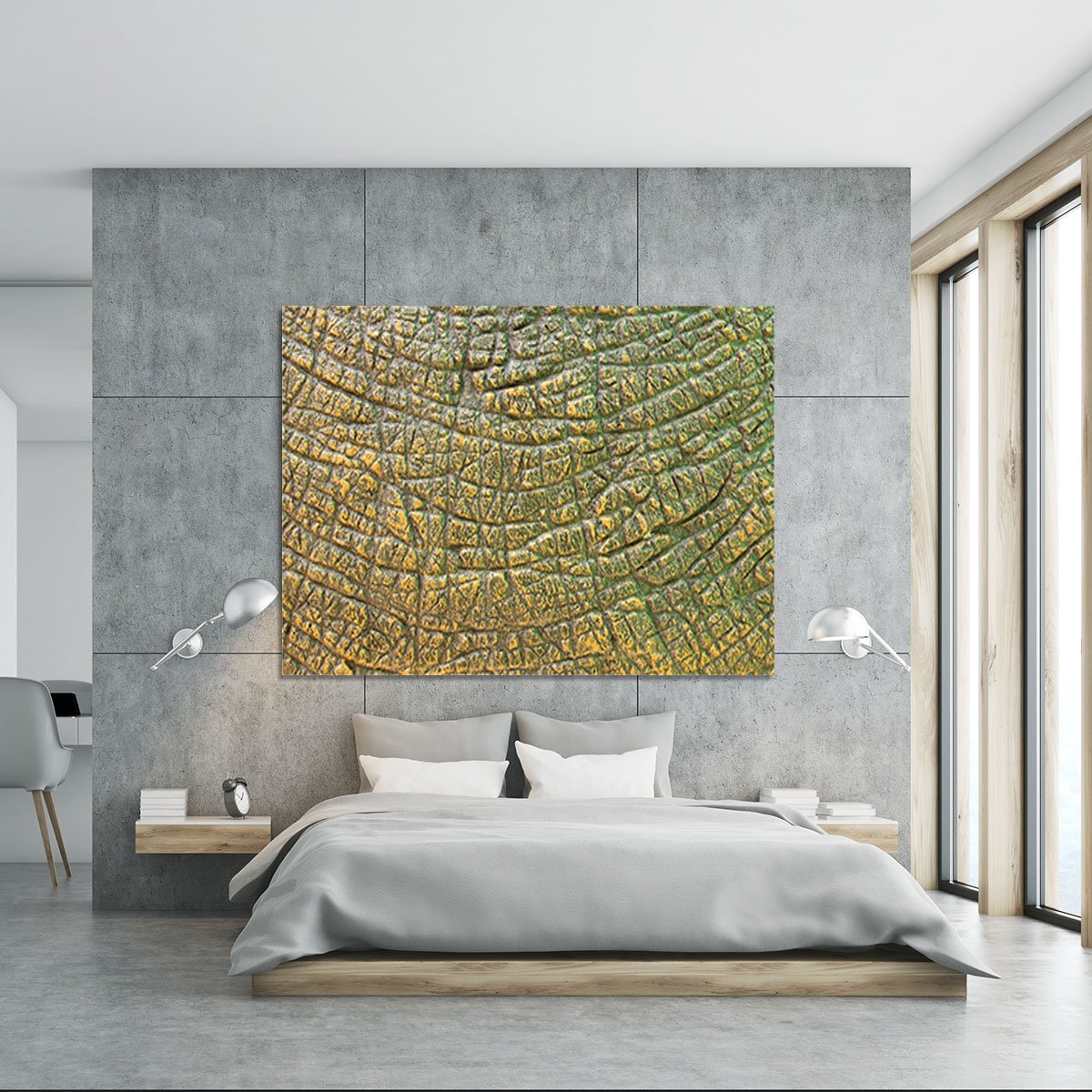 Dinosaur Skin Texture Canvas Print or Poster