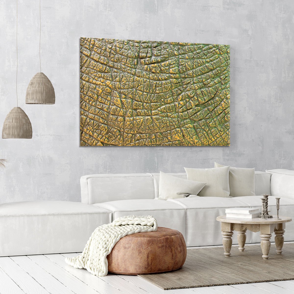Dinosaur Skin Texture Canvas Print or Poster