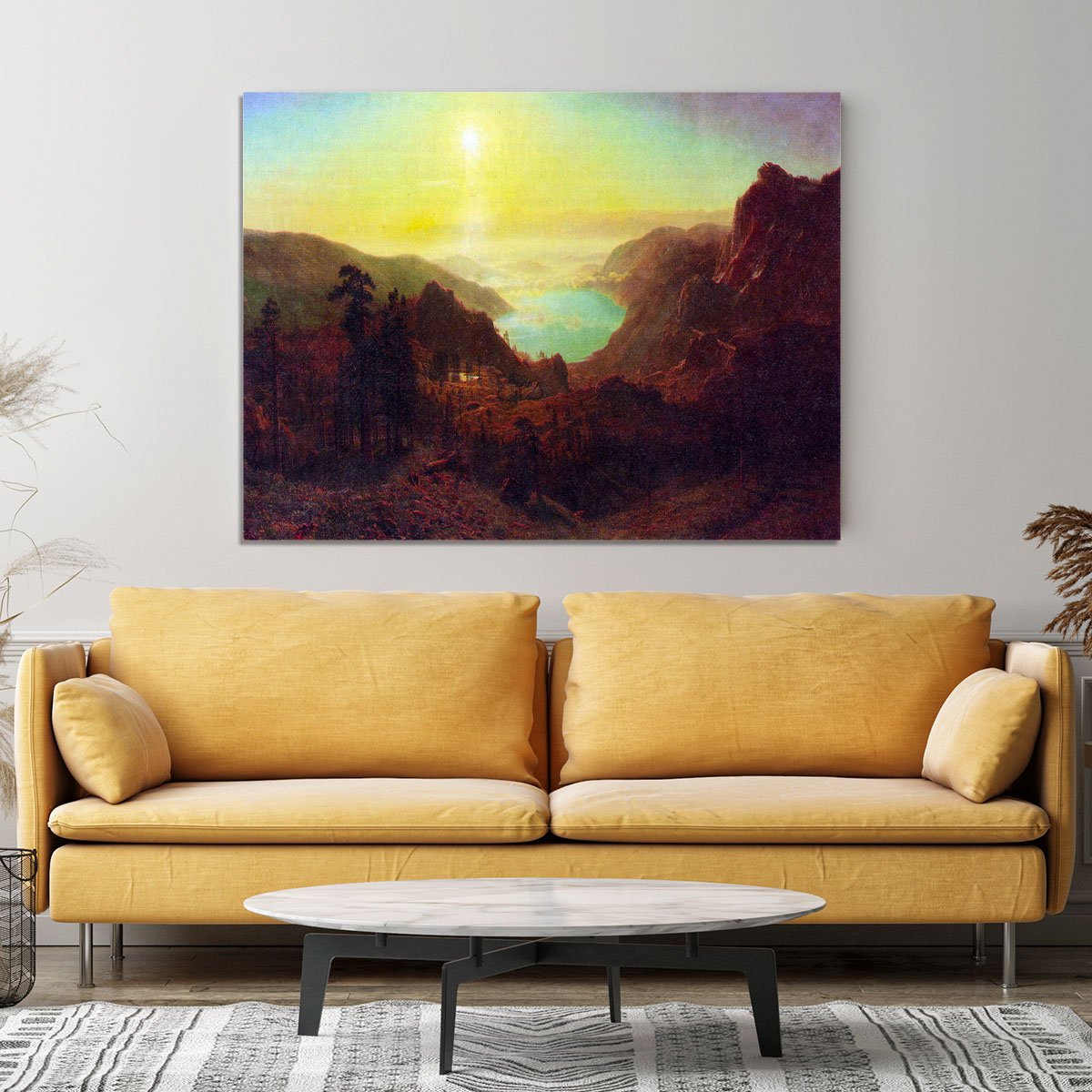 Donner Lake 2 by Bierstadt Canvas Print or Poster